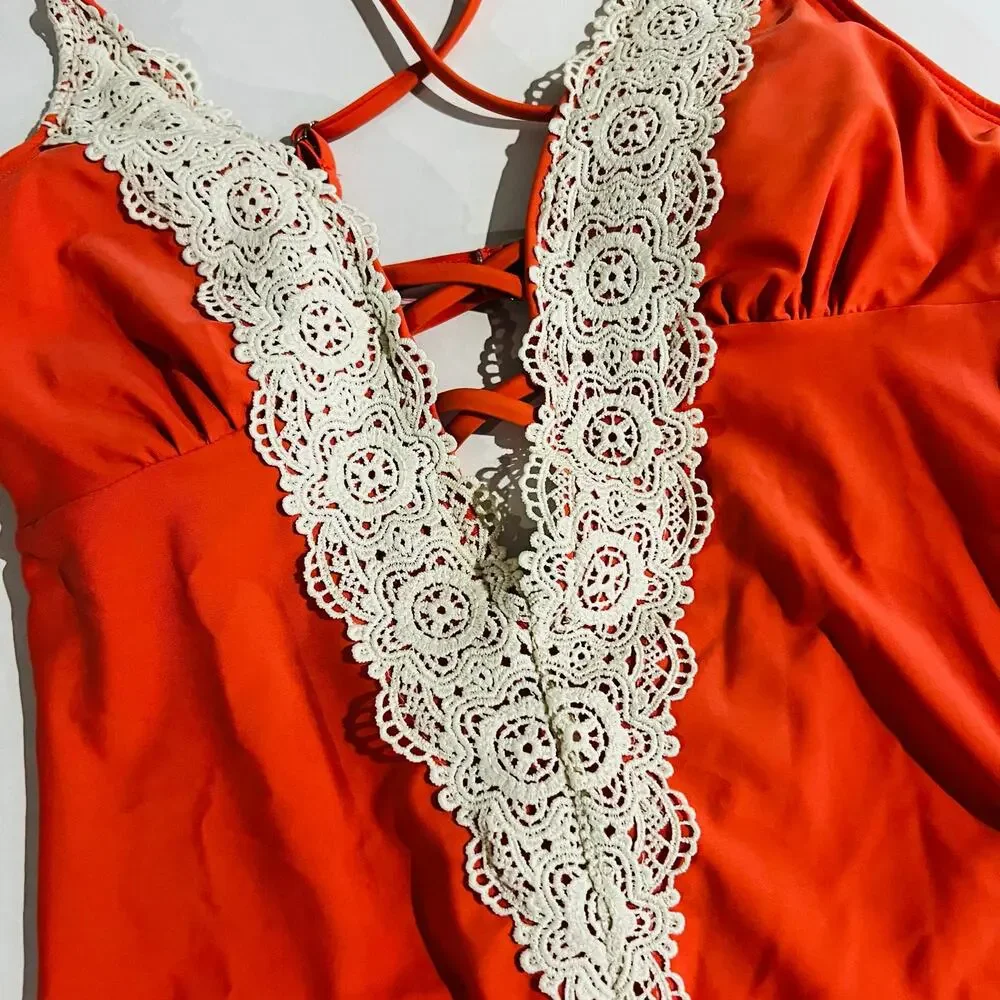 Cupshe Crochet One Piece Swimsuit Size M Medium